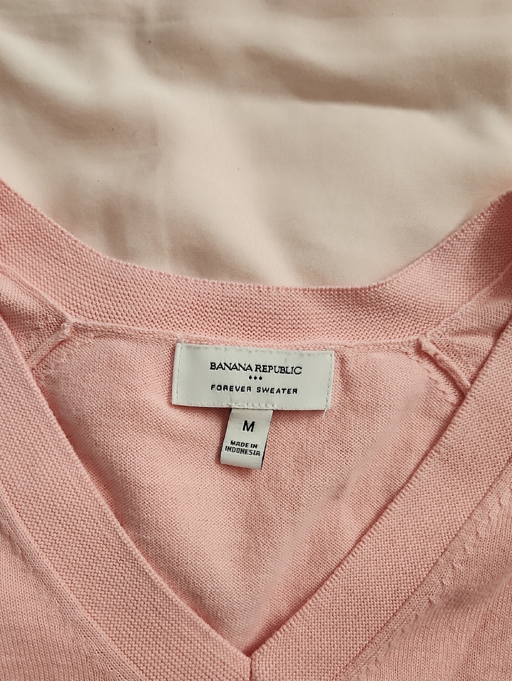 Banana Republic Light Pink V-Neck Sweater